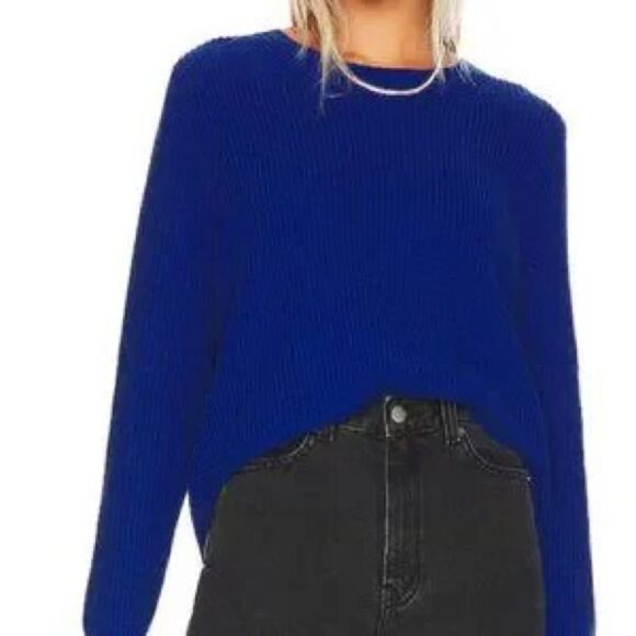 525 America cobalt blue knit sweater size m EUC - Picture 1 of 4